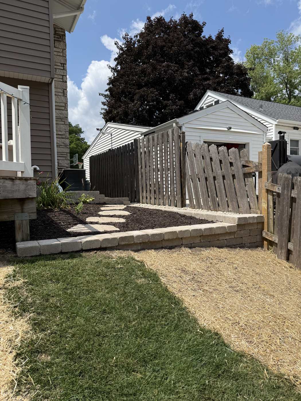 Retaining wall detail